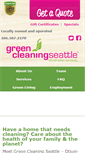 Mobile Screenshot of greencleaningseattle.com